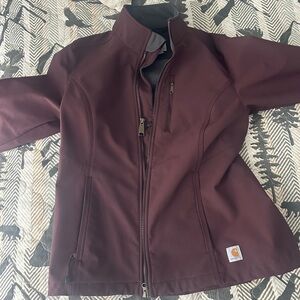 Carhartt Women's Deep Maroon Utility Softshell Jacket